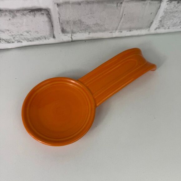 Fiesta Fiestaware Spoon Rest Tangerine Retired - Picture 1 of 5